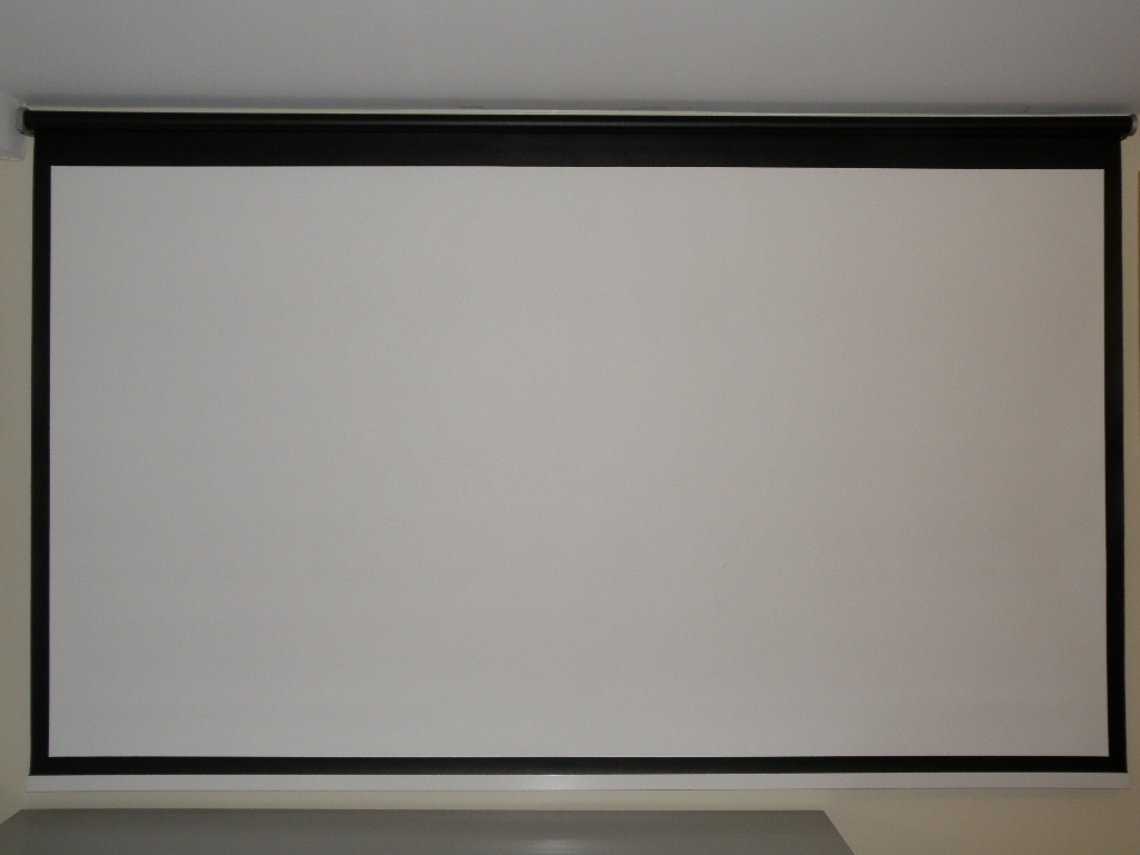 110" 16:9 MOTORIZED IN-CEILING PROJECTION SCREEN ME3381-110 - Click Image to Close