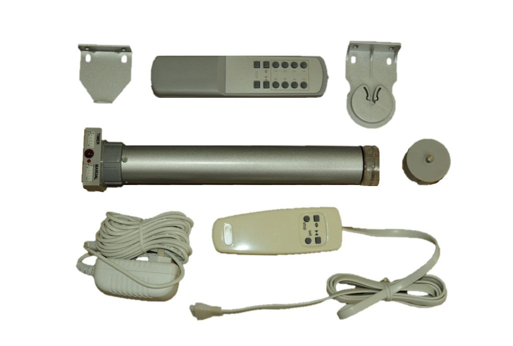 Motorized Electric RF Remote Control Roller Shade Blind Kit up to 95" Windows 